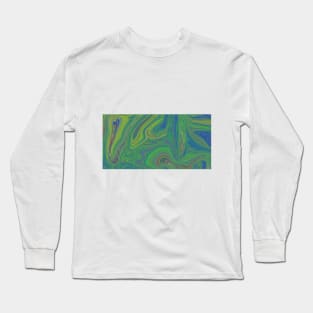 Greenish art piece. Long Sleeve T-Shirt